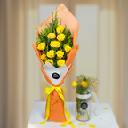 Yellow Charm & Rose Falooda Cake