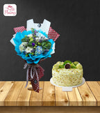 Midnight Bloom & Pistachio Cake