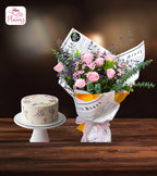 Pink Whisper & Chocolate Truffle Cake