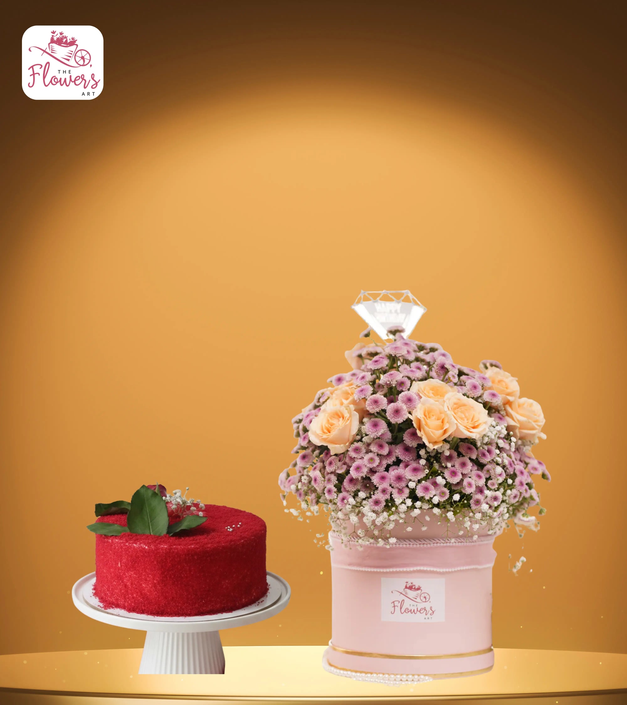 Petals and Party & Red Velvet Sparkle Cake