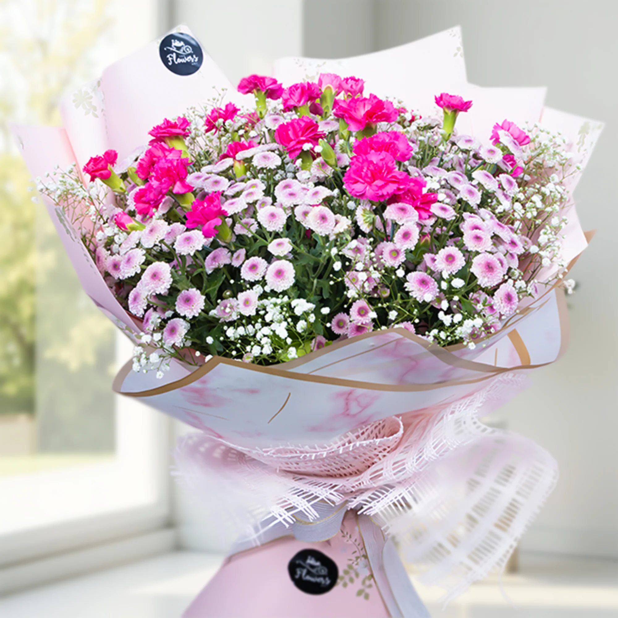 Pink Whimsy & Red Velvet Cake