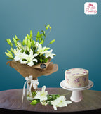 Celestial Whites & Chocolate Truffle Cake