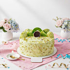 Royal Scarlet & Pistachio Cake