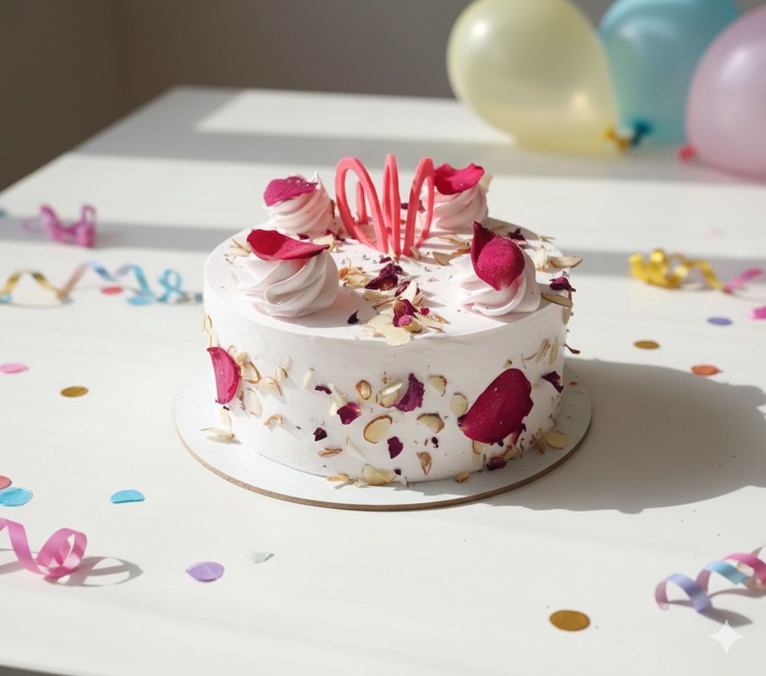 Blushfern & Rose Falooda Cake
